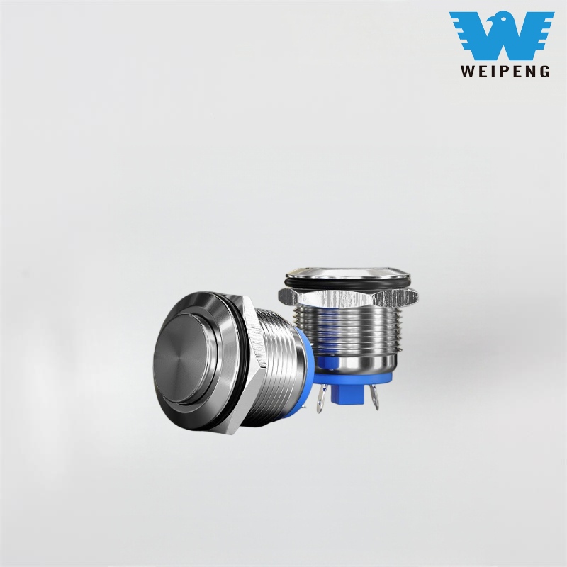 16/19mm 기계 시작 금속 푸시 버튼 스위치