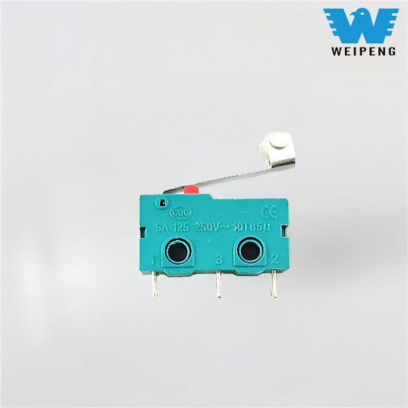 접촉 버튼 5A/125V 250V 직선 핸들 3핀 이동 제한 마이크로 스위치