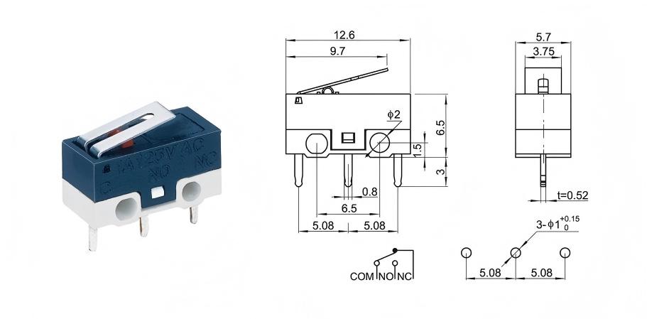 스마트 도어락 마우스 스위치