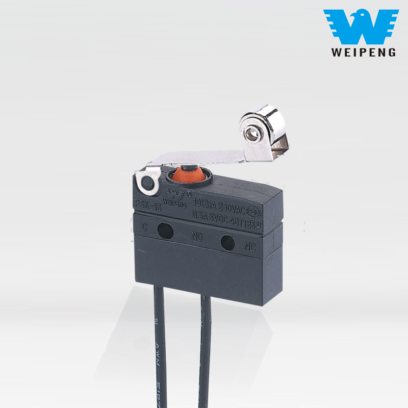 전선과 레버가 있는 방수 마이크로 스위치