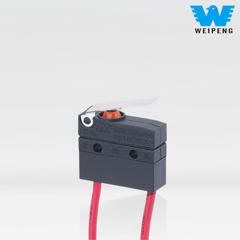 워터 펌프 모터용 전선이 있는 방수 마이크로 스위치